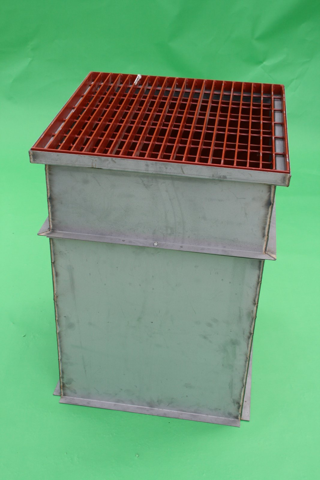 2x2 Catch Basin Sump Unit With Cast Iron Grate And 4ft Bottom Stool